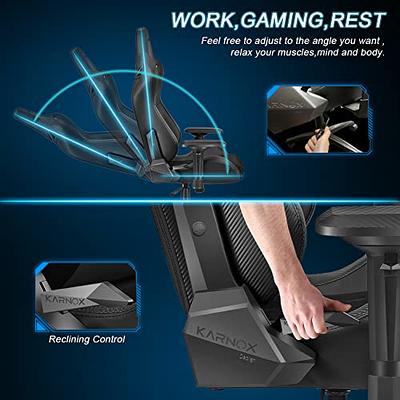 Ergonomic Gaming Chair with 4D Armrests, Headrest, & Lumbar Support Inbox Zero Upholstery Color: Black