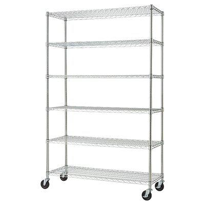 3 Tier Wide Wire Shelving Chrome - Brightroom™