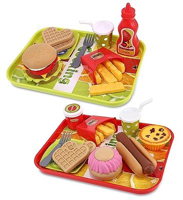 Steventoys Wooden Pizza Cutting Toy, Pretend Play Pizza Set, Pizza Play  Food, Fast Food Cooking Kitchen Educational Montessori Toys for Toddler,Kids