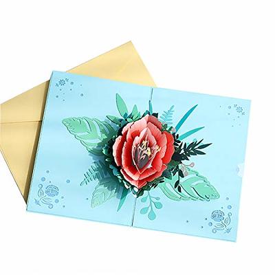 Birthday Flowers - 3D Pop Up Greeting Card