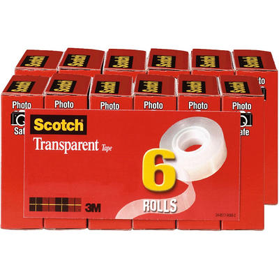 Scotch Wall-Safe Tape, 2 Dispensered Rolls, Sticks Securely, Removes  Cleanly, Invisible, Designed for Displaying, Photo Safe, 3/4 in x 600 in