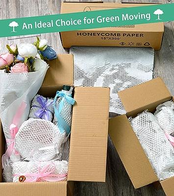 Recyclable Honeycomb Packing Paper - The Perfect Moving & Shipping Wrap for  Gifts & Packages!