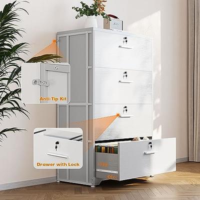 White Drawer Storage White File Cabinets for Home Office White Organizer  with Drawers Storage Display Boxes Case White Drawer for Office and Bedroom