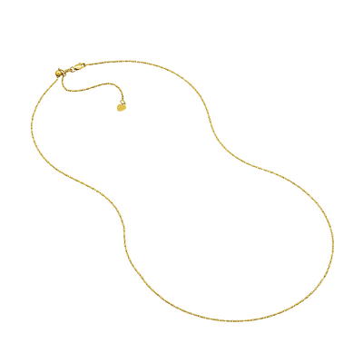 Andsion Real 18K Over Gold Chain Necklace for Women & Girls, 1.5mm