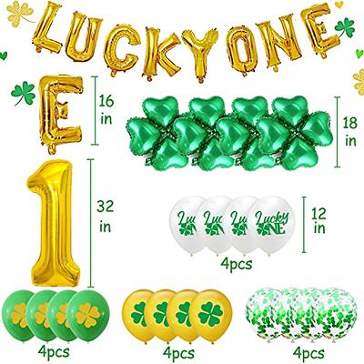 St. Patrick' s Day Balloon Garland Arch Kit Shamrock Lucky One