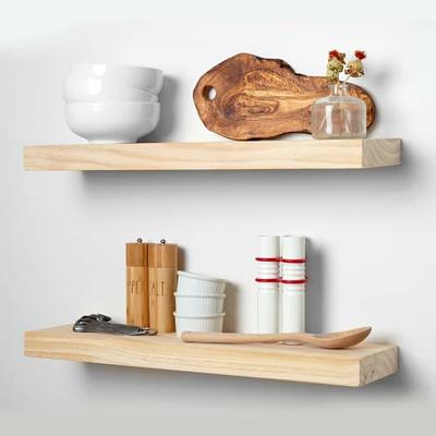 Thick Pine Floating Shelf