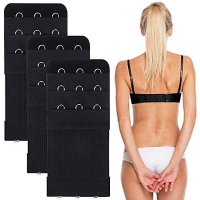 Women Bra Strap Extenders 2 Hook 1/2 inch Soft Bra Extension