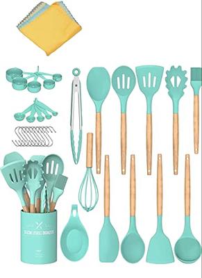 Silicone Cooking Kitchen Utensil Set, AIKKIL 43 Pcs Pink Cooking Utensils  Set, Turner, Tongs, Spoon,…See more Silicone Cooking Kitchen Utensil Set