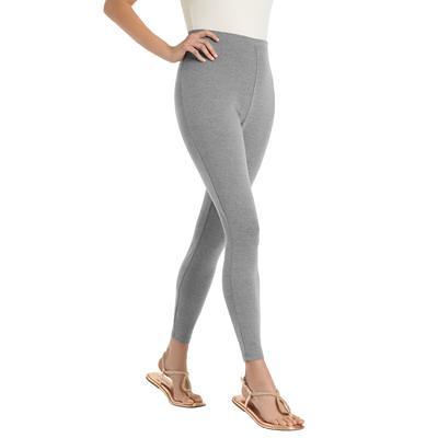 Plus Size Women's Stretch Cotton Legging by Woman Within in Medium Heather  Grey (Size 2X) - Yahoo Shopping