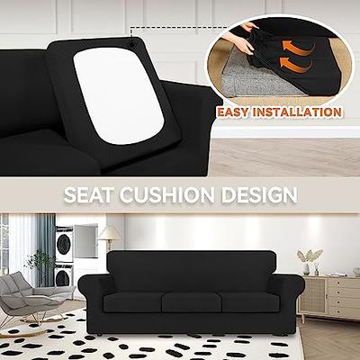 Stretch Chair Sofa Seat Cushion Cover Slipcover Furniture Protect Elastic  Bottom