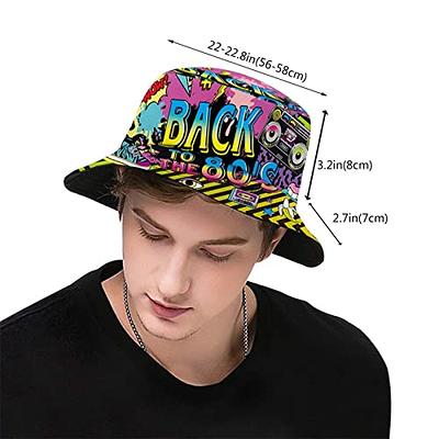 Hnjgno Fashion Retro 80s 90s Bucket Hat for Men Women Funny Summer Beach Fishing  Hat Packable Outdoor Sun Fisherman Hat - Yahoo Shopping