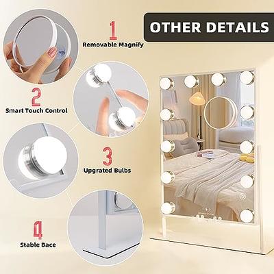 MISAVANITY Hollywood Mirror with Lights Speaker Vanity Mirror with