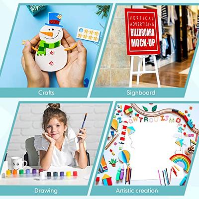 Foam Board 20 x 30 x 3/16 (5mm) - 12 Pack - White Poster Board, Acid Free,  Double Sided, Rigid, Sign Board Foamboard for Mounting, Crafts, Paintings
