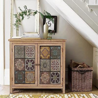 PHI VILLA Accent Cabinet - Entryway Cabinet for Living Room Small Buffet Cabinet  Storage Cabinet， 2 Door Accent Cabinet - Yahoo Shopping