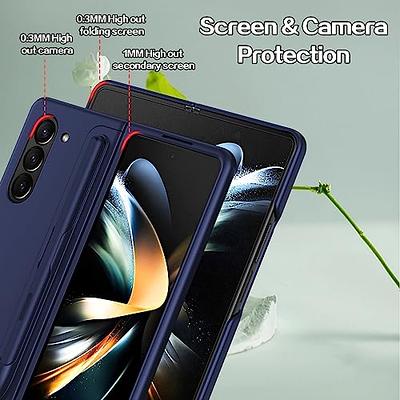 Skin Friendly Hinge Protection Phone Case Compatible Samsung Galaxy Z Fold 4  With S Pen Slot & Pen