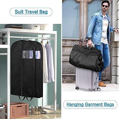 MISSLO 40 Clear Garment Bags for Hanging Clothes Travel Closet Storage  Suits, Dresses, Coats Garment Cover Protector, 3 Packs