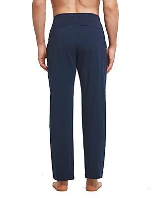 BALEAF Women's Sweatpants Joggers Cotton Yoga Lounge Sweat Pants Casual  Running Tapered Pants with Pockets Navy Blue Size L