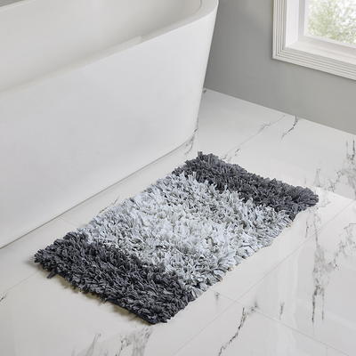 Nautica Micellar Cotton Solid Reversible 2 Piece Bath Rug Set - Grey