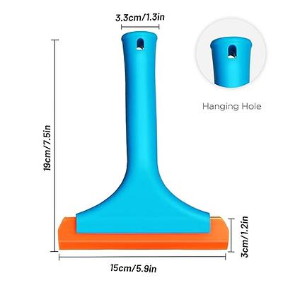 YESCOO 2 Pcs Small Squeegee, 5.9'' Blade and 7.5'' Handle, Window Squeegee,  Shower Squeegee for Shower Glass Door, Mirror, Mini Squeegee, Car  Windshield Squeegee, Silicone Squeegee with Hanging Hole - Yahoo Shopping