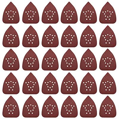 HARSKIYER 30pcs 120 Grit Mouse Detail Sander Sandpaper, Triangle