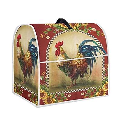 Annejudy Kitchen Aid Mixer Cover, Sunflower Rooster Print Kitchen