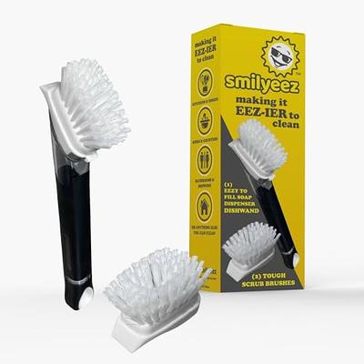 The Original Smiling Sponge Handle Soap Dispensing Handle - Dishwand for  Scrub Daddy Sponge (White) Dish Wand