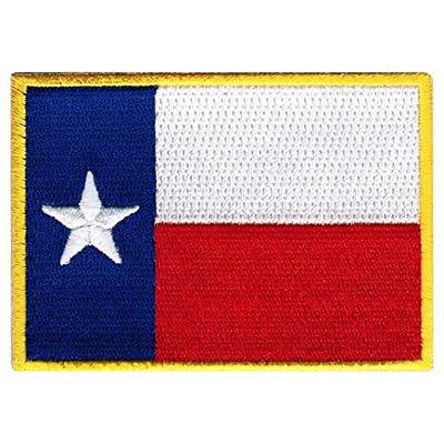 American Flag Embroidered Tactical Patch White Border w/ Velcro Brand Fastener