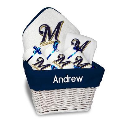 Newborn & Infant White Milwaukee Brewers Personalized Medium Gift