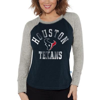 Houston Astros G-III 4Her by Carl Banks Women's Lead-Off Raglan 3/4-Sleeve  V-Neck T-Shirt - White/Navy