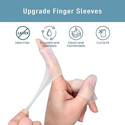 20Pcs Gel Finger Cots Thumb Protector, Silicone Finger Sleeves