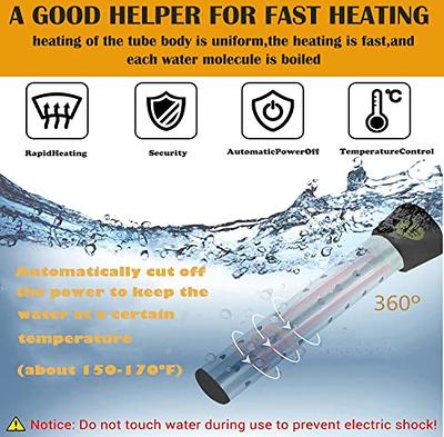 Immersion Water Heater, with 304 Stainless Steel Cover Intelligent