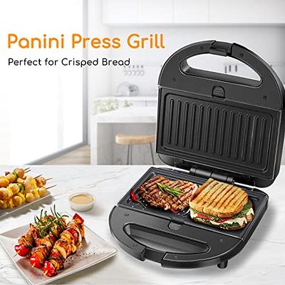 3-in-1 Sandwich Maker, Waffle Maker, Panini Press with Removable
