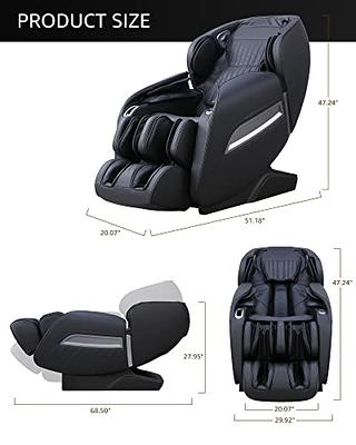 Bestmassage 4D Massage Chair,Full Body Zero Gravity Recliner Chair with Smart Large Screen Bluetooth Heat Foot Roller,Black