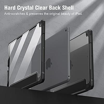 Hybrid Back Case for iPad 9th/8th/7th Gen 10.2'' Clear Transparent Bumper  Cover