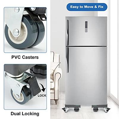 Mini Fridge Stand Mobile Base With 4 Locking Refrigerator Wheels