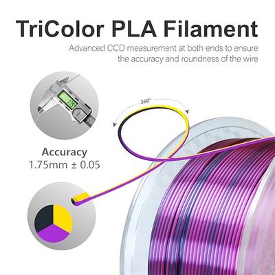  ZIRO PLA Filament Triple Color Coextrusion Silk 3D
