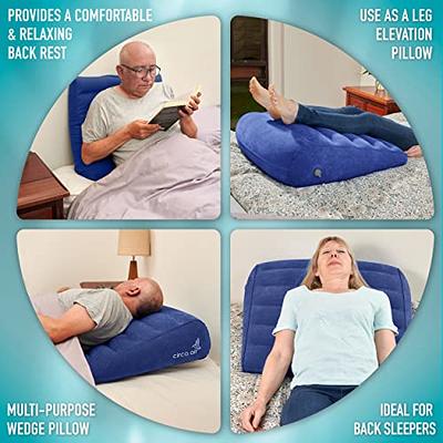 MORTGO Leg Elevation Pillows, 8 Leg Pillows for Sleeping, Memory Foam  Wedge Pillow for Swelling, Circulation, Pain Relief, Elevated Pillow for