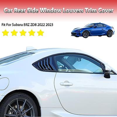 Rear Side Window Louvers Cover Trim ABS 2PCS Compatible with