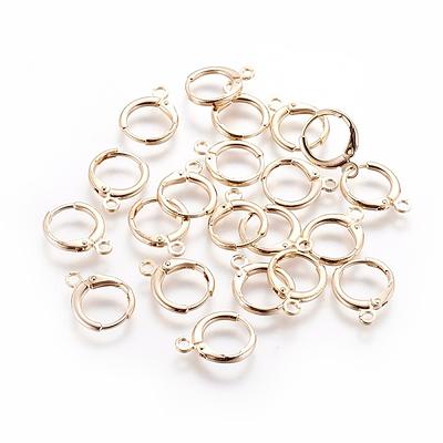 304 Stainless Steel French Earring Hooks, Flat Earring Hooks, Ear Wire,  with Horizontal Loop, Golden, 15x17x2mm, Hole: 2mm, Pin: 0.7mm Cobeads.com  - Yahoo Shopping