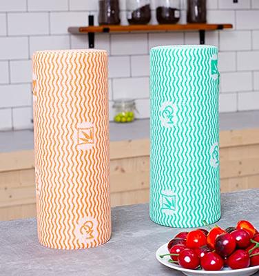 Super Bamboo Paper Towels (2-Roll Pack) - Reusable & Washable Bamboo  Kitchen Towels - Naturally Odor Resistant, Highly Absorbent, Durable &  Economical