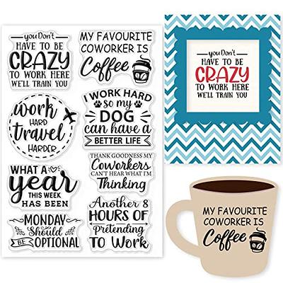 Fun Coffee Cup Travel Mug Rubber Stamp Set for Scrapbooking Crafting  Stamping - Mini 1/2 Inch 