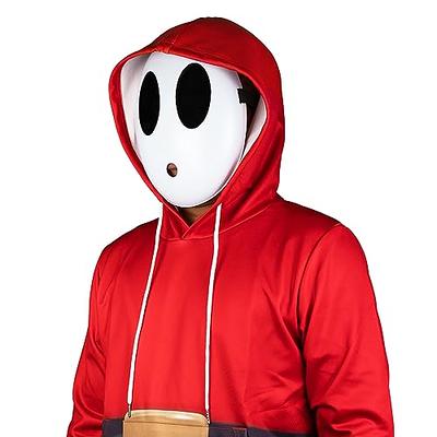 Monisorly White Shy Guy Mask Girl Halloween Mask Full Face Mask Costume Cosplay Prop Accessories