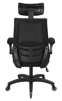 Vinsetto Ergonomic Mesh Office Chair with Lumbar Back Support Swivel  Rocking Computer Chair with Adjustable Height and Armrests for Home Office  Grey