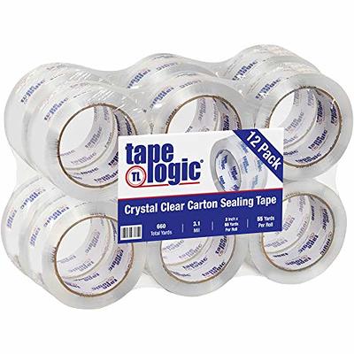 Tape Logic 2 Inch x 110 Yards Crystal Clear Packing Tape, 2 Mil