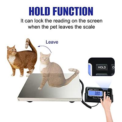 150kg/330lbs Digital Cat Dog Electronic Weighing Scale Pets Weight