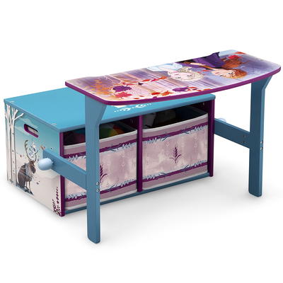 Cocomelon 2-in-1 Activity Bench and Desk by Delta Children - Greenguard Gold Certified, Blue