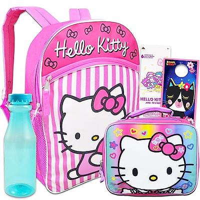  Hello Kitty Lunch Box Set - Bundle with Hello Kitty Lunch Box  for Girls, Hello Kitty Stickers, More