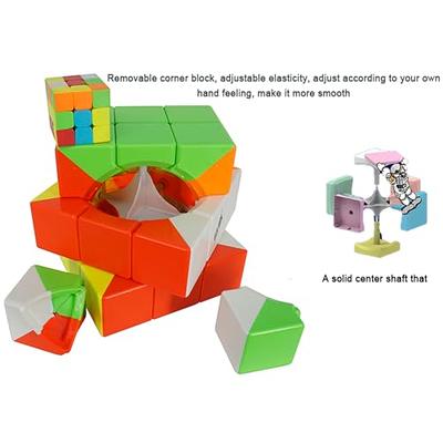  ZY-Wisdom Magic Cube 3x3 Rotating 2 in 1 Magic Bean