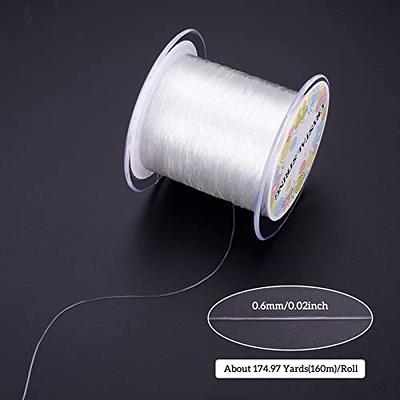 Pandahall 160m/Roll Crystal Clear Elastic Stretch Thread 0.6mm Jewelry  Beading String Cord for DIY Bracelet Necklace Making - Yahoo Shopping