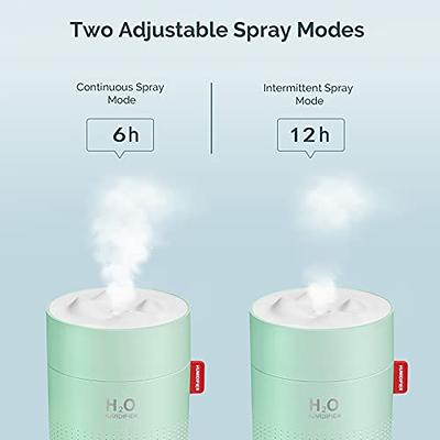 Humidifiers for Bedroom Portable Mini Humidifier with 7-color Lights, Auto  Shut-Off Small Desk Humidifier [2 Mist Modes] Super Quiet USB Personal